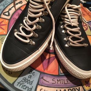 Men’s black size 11 Leather Converse new w/o box